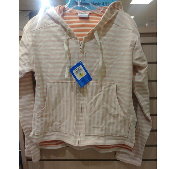 COLUMBIA Women Full Zip Hoody Stone, Wind--Orange - Picture 3 of 7